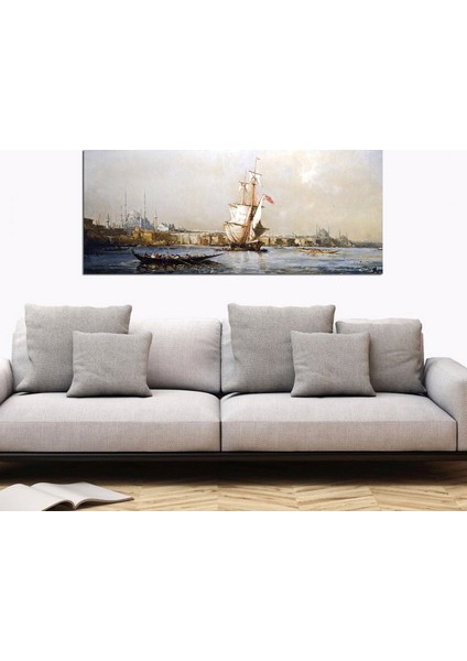 Yağlı Boya Eski İstanbul Kanvas Tablo Fausto Zonaro