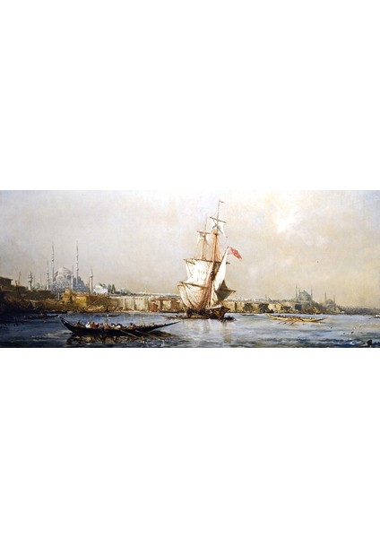 Yağlı Boya Eski İstanbul Kanvas Tablo Fausto Zonaro fiyatları