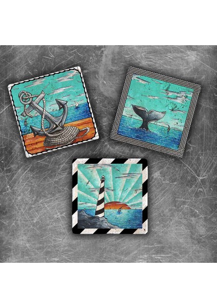 Decor Doğaltaş Magnet - 3'lü Set