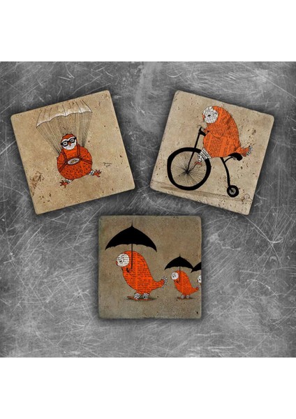 Decor Doğaltaş Magnet - 3'lü Set