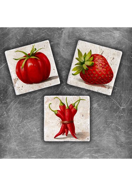 Decor Doğaltaş Magnet - 3'lü Set