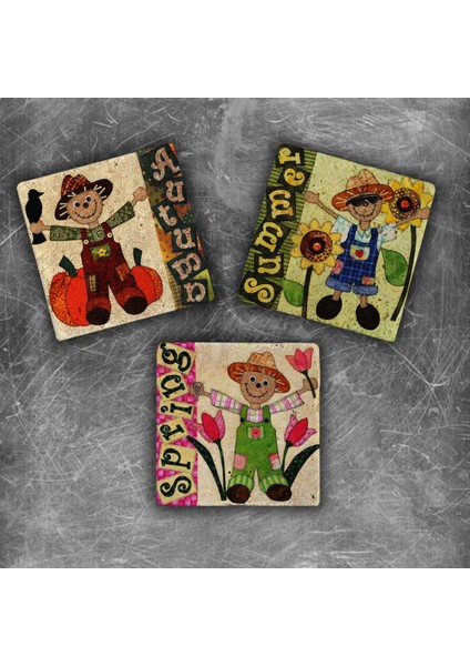 Decor Doğaltaş Magnet - 3'lü Set