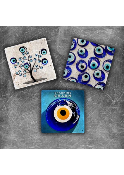 Decor Doğaltaş Magnet - 3'lü Set