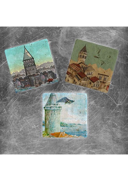 Decor Doğaltaş Magnet - 3'lü Set