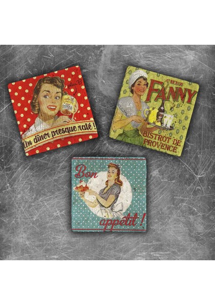 Decor Doğaltaş Magnet - 3'lü Set