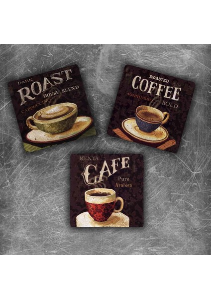 Decor Doğaltaş Magnet - 3'lü Set
