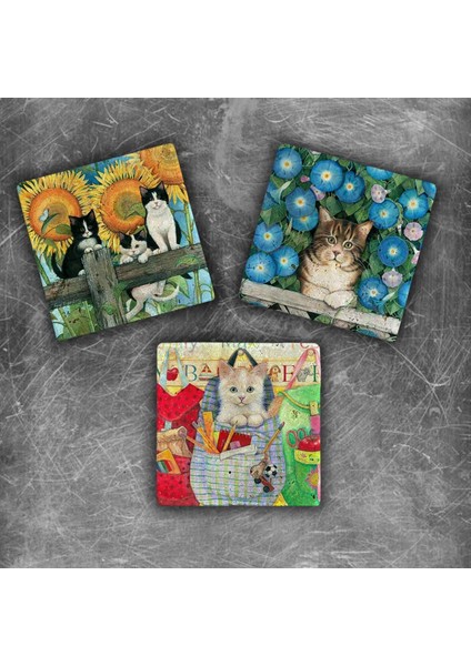 Decor Doğaltaş Magnet - 3'lü Set