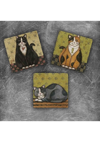 Decor Doğaltaş Magnet - 3'lü Set