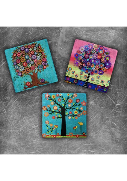 Decor Doğaltaş Magnet - 3'lü Set