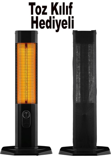 LXV 2000-VR 2000W Dikey Karbon Infrared Ufo Isıtıcı + Kumanda