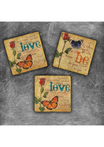 Decor Doğaltaş Magnet - 3'lü Set