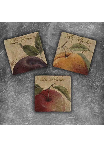 Decor Doğaltaş Magnet - 3'lü Set