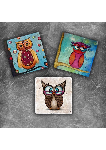 Decor Doğaltaş Magnet - 3'lü Set