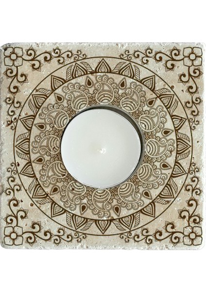 Decor Doğaltaş Mumluk