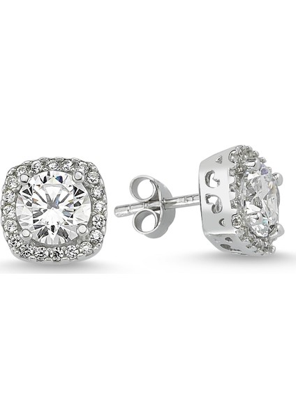 Kolye Küpe Yüzük 3'lü Gümüş Set - Starlight Diamond