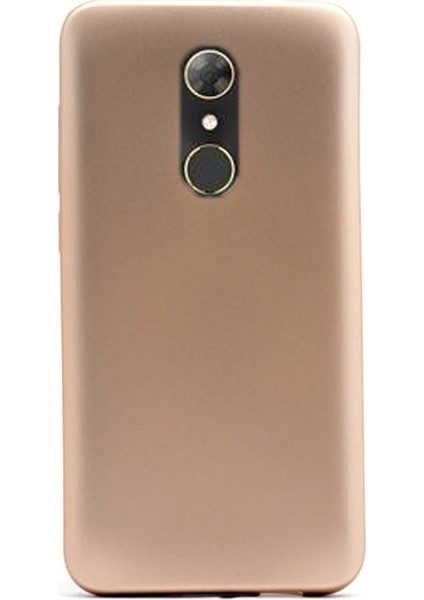 Alcatel A7 Kılıf Premier Silikon Kılıf + Nano Ekran Koruyucu + Kalem Koruyucu Gold