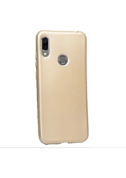 Huawei Honor 8a Kılıf Premier Silikon Esnek Koruma + Nano Ekran Koruyucu + Kalem Gold