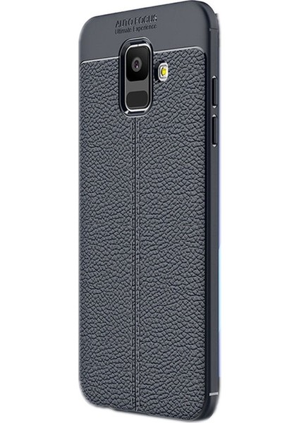Samsung Galaxy A6 Plus 2018 Kılıf Niss + Nano Ekran Koruyucu + Kalem Lacivert