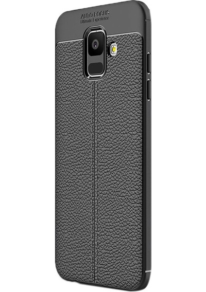 Samsung Galaxy A6 Plus 2018 Kılıf Niss + Nano Ekran Koruyucu + Kalem Siyah