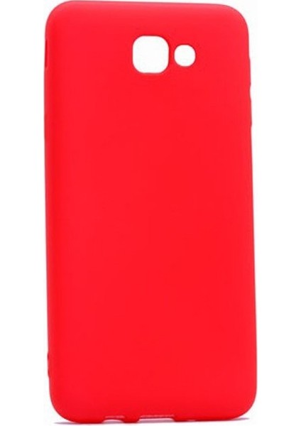 Samsung Galaxy J7 Prime Kılıf Premier Silikon + Nano Ekran Koruyucu + Kalem Kırmızı