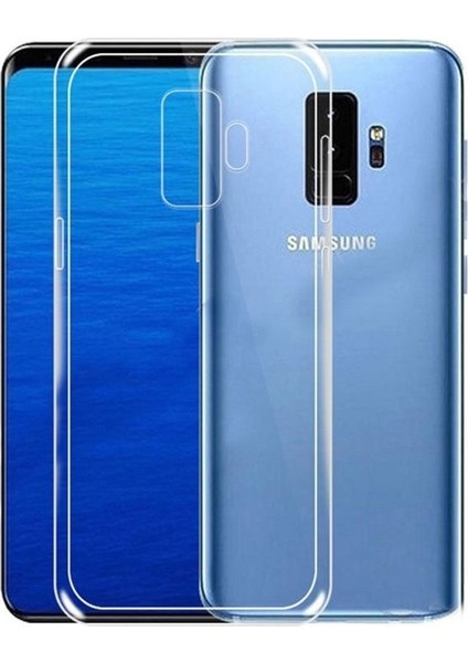 Samsung Galaxy J8 Kılıf 02 mm Silikon Silikon + Nano Ekran Koruyucu + Kalem Şeffaf