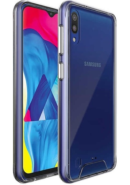 Samsung Galaxy M10 Kılıf Gard Nitro Silikon + Nano Ekran Koruyucu + Kalem Şeffaf