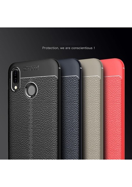 Samsung Galaxy M30 Kılıf Niss Silikon Deri Görünümlü + Nano Ekran Koruyucu + Kalem Kırmızı