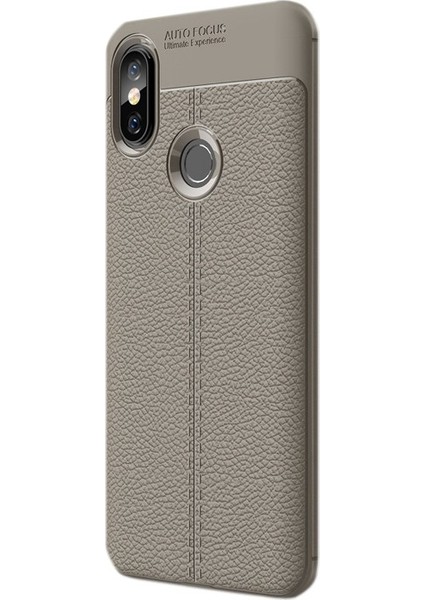 Xiaomi Mi A2 Lite Kılıf Niss Silikon Deri Görünümlü + Nano Ekran Koruyucu + Kalem + Kalem Bej