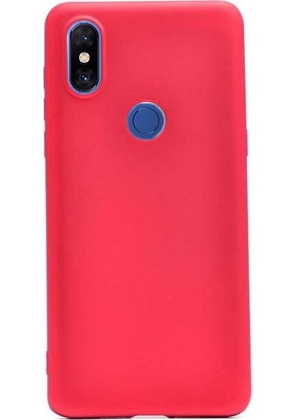 Xiaomi Mi Mix 3 Kılıf Premier Silikon Esnek Koruma + Nano Ekran Koruyucu + Kalem Kırmızı