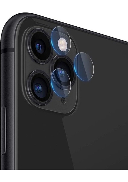 Apple iPhone 11 Pro Max Kamera Lens Koruyucu Cam Şeffaf