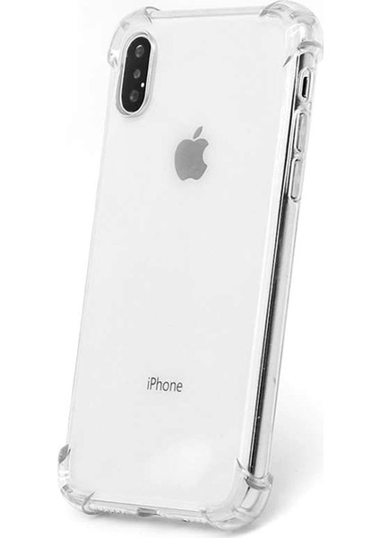 Apple iPhone Xs Max Kılıf AntiShock Ultra Koruma + Nano Ekran Koruyucu + Kalem Şeffaf