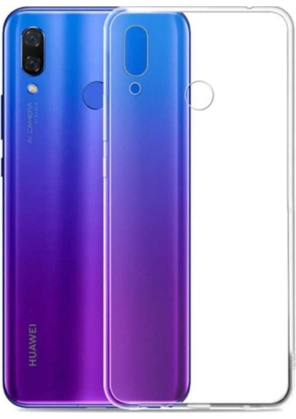 Huawei Honor 10 Lite Kılıf Süper Silikon Yumuşak Arka Koruma Şeffaf