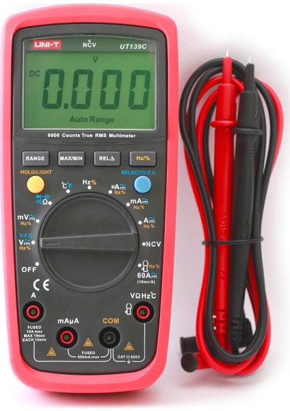 UT139C Trms Dijital Multimetre