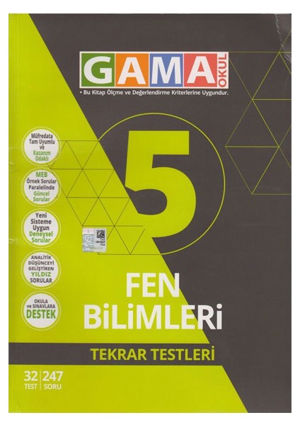 5. Sınıf Fen Bilimleri Tekrar Testleri