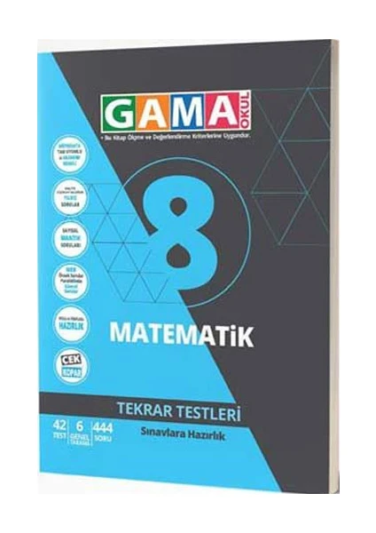 Gama Yayınları 8. Sınıf Matematik Tekrar Testleri