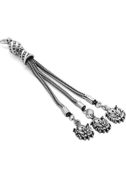 Arma Tasarım 3Lü Kamçı 925 Ayar Gümüş Püskül