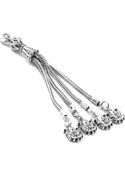 Arma Tasarım 4Lü Kamçı 925 Ayar Gümüş Püskül