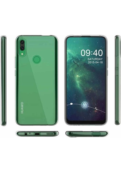 Huawei P Smart Z Kılıf Süper Silikon Yumuşak Arka Koruma Şeffaf