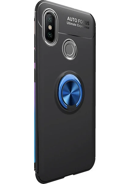 Case Street Xiaomi Mi 8 Kılıf Ravel Yüzüklü Mıknatıslı Silikon + Nano Ekran Koruyucu Karışık Renk