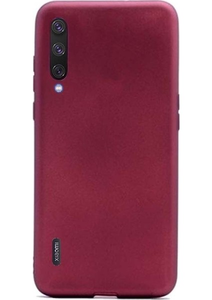 Xiaomi Mi 9 Lite Kılıf Premier Silikon Esnek Koruma + Nano Ekran Koruyucu Mürdüm