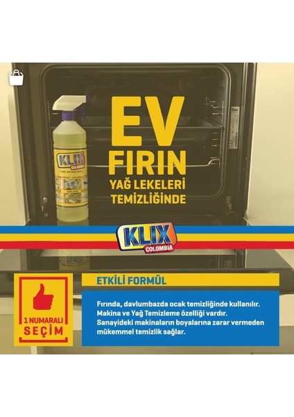 Klix Colombia Çok Amaçlı Temizleyici 1 Litre fiyatları