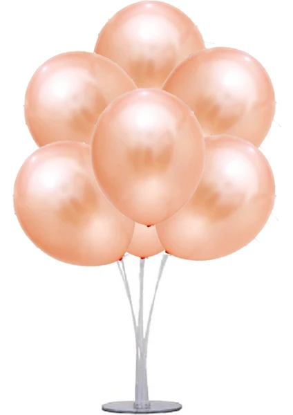 7 'li Balon Stand Demeti Rose Gold Balon