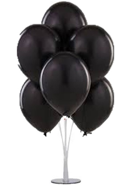 7 'li Balon Demeti Siyah Balon