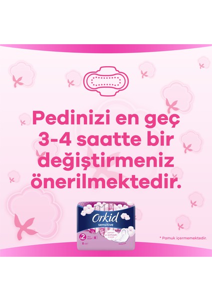 Sensitive Uzun 22 Adet Süper Ekonomik Paket Hijyenik Ped