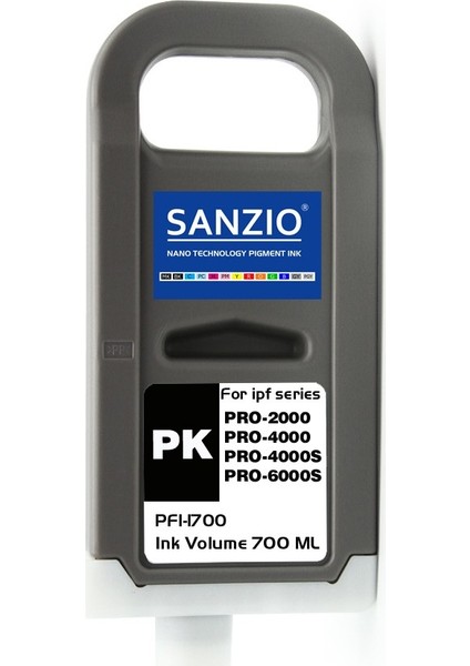 Canon PFI-1700PK Kartuş 700ML Photo Black -Foto Siyah Plotter Kartuşu