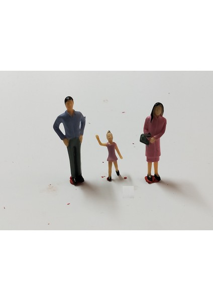 DelRey Maket Oturan İnsan Figürü 1/30 3'Lü