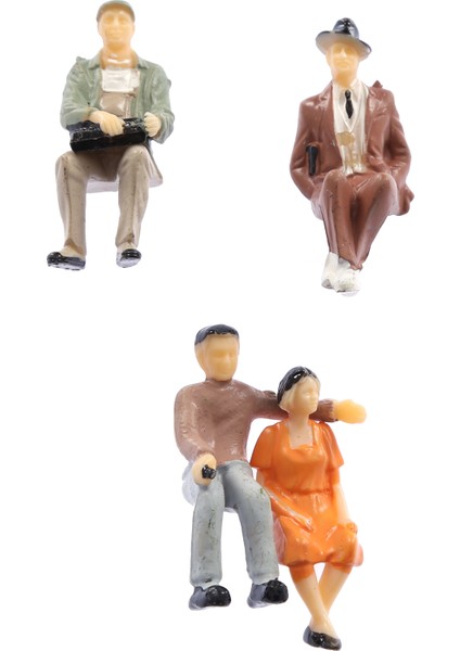 DelRey Maket Oturan İnsan Figürü 1/25 2'Li
