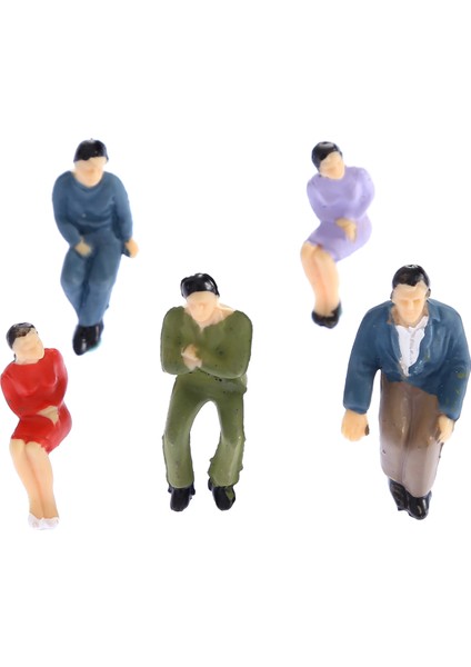 DelRey Maket Oturan İnsan Figürü 1/50 4'Lü