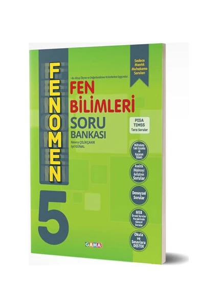 Gama Yayınları 5. Sınıf Fen Fenomen Bilimleri Soru Bankası