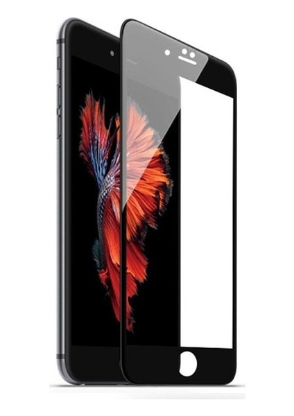 Panther Apple iPhone 7 Tam Kaplayan 10D Ekran Koruyucu + Silikon Kılıf - Siyah